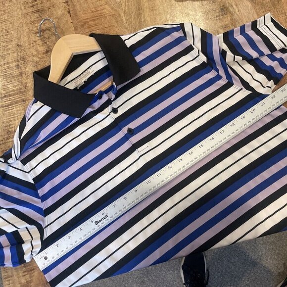 Nike Golf Polo Shirt Men's Large L Purple Collared Golfing Standard Fit - Picture 8 of 9